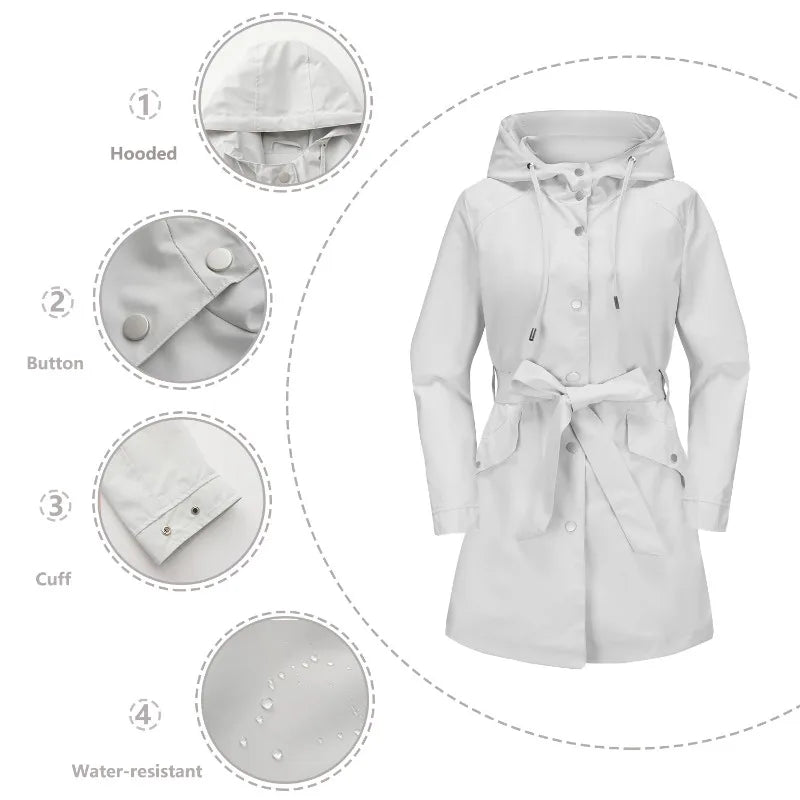 Veste Femme Trench Avec Ceinture