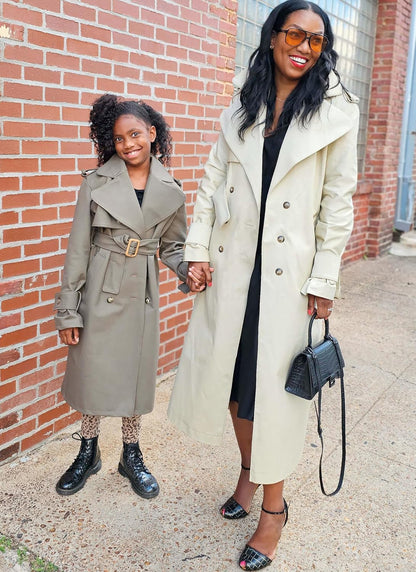 ME2070N5 Misses' Slim Trench Coat Sewing Pattern Packet by Beaute' J'Adore, Design Code ME2070, Sizes 10-12-14-16-18